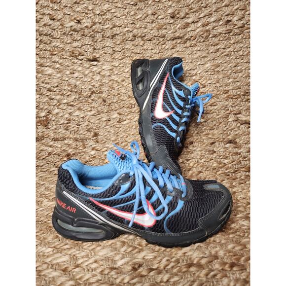 Nike Women's 8.5 Air Max Torch 4 Women Athletic Training Shoes Blue Pink Blast - Picture 2 of 11